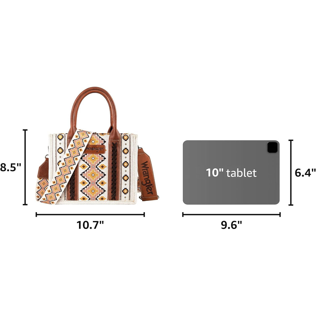 Wrangler Aztec Tote Bag For Women Boho Shoulder Purses And Handbags