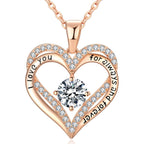 18K Rose Gold Necklaces for Women Birthday Gifts for Women Jewelry for Women Birthday Gifts for Wife Girlfriend Daughter Wife Birthday Gifts for Anniversary Mothers Day Christmas Valentines Gifts