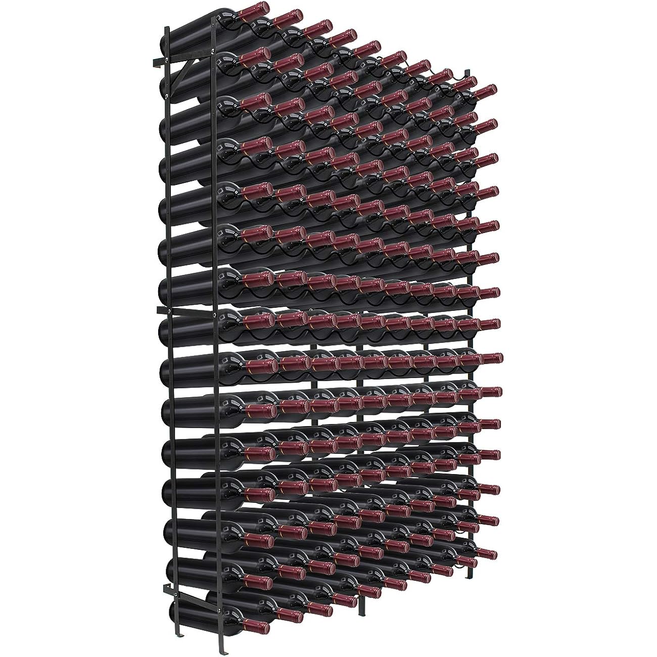 Sorbus Wine Rack Freestanding Floor - Wine Bottle Holder Holds 150 Bottles Of Wine - 150 Bottle Capacity Wine Storage For Any Bar, Wine Cellar, Kitchen, Dining Room