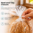 Easytle 600 Pcs 5" White Paper Twist Ties Bread Ties White Twist Ties Twisty-Ties Bag Ties Twist Ties For Bags Bread Wire Ties Twist Tie For Party Cello Candy Bread Coffee Bags Cake Pops