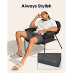 Maamgic Mens Shorts Casual 7 Inch With Elastic Waist And Multiple Pockets Waffle Shorts For Lounge