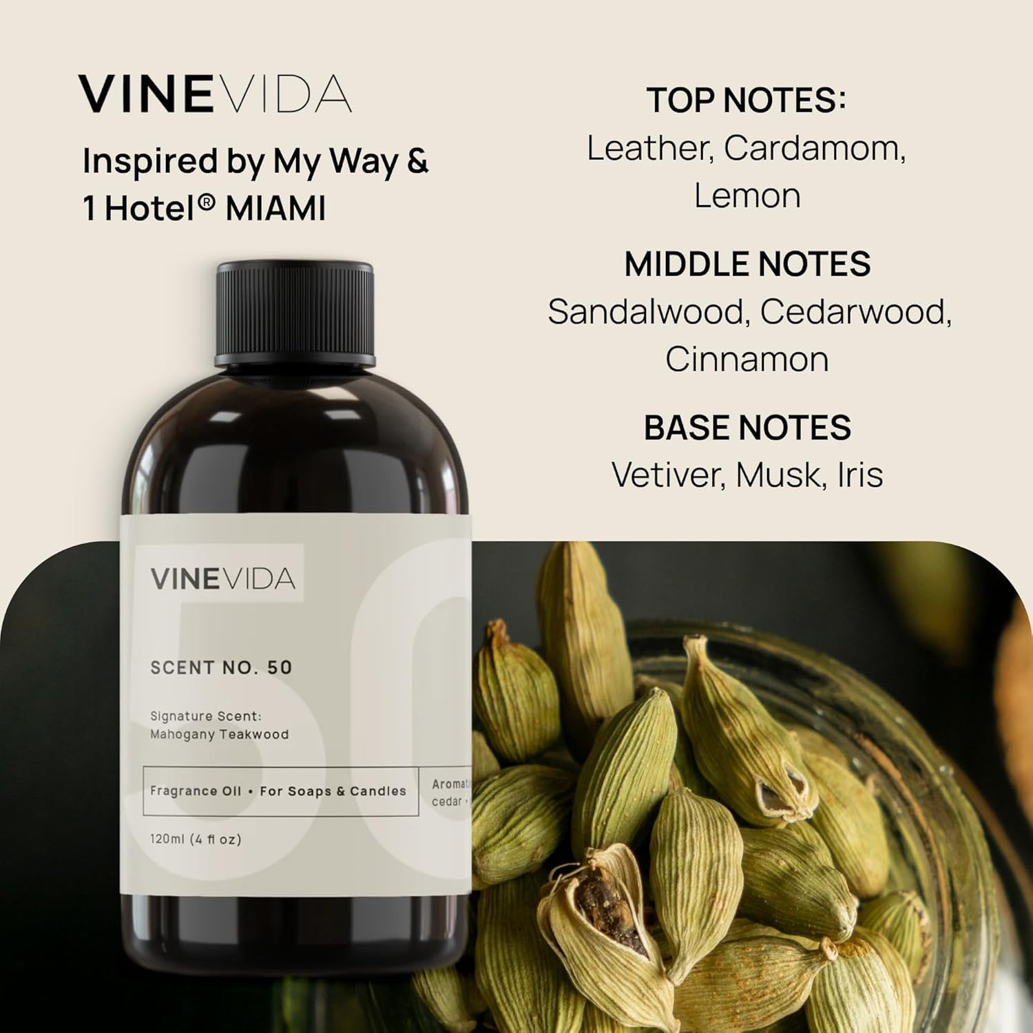 Vinevida (4Oz) Hotel Fragrance Collection Diffuser Oil - Scents For Home - Cold Air Diffuser Oil - Essential Oil - No.1000 Inspired By My Way