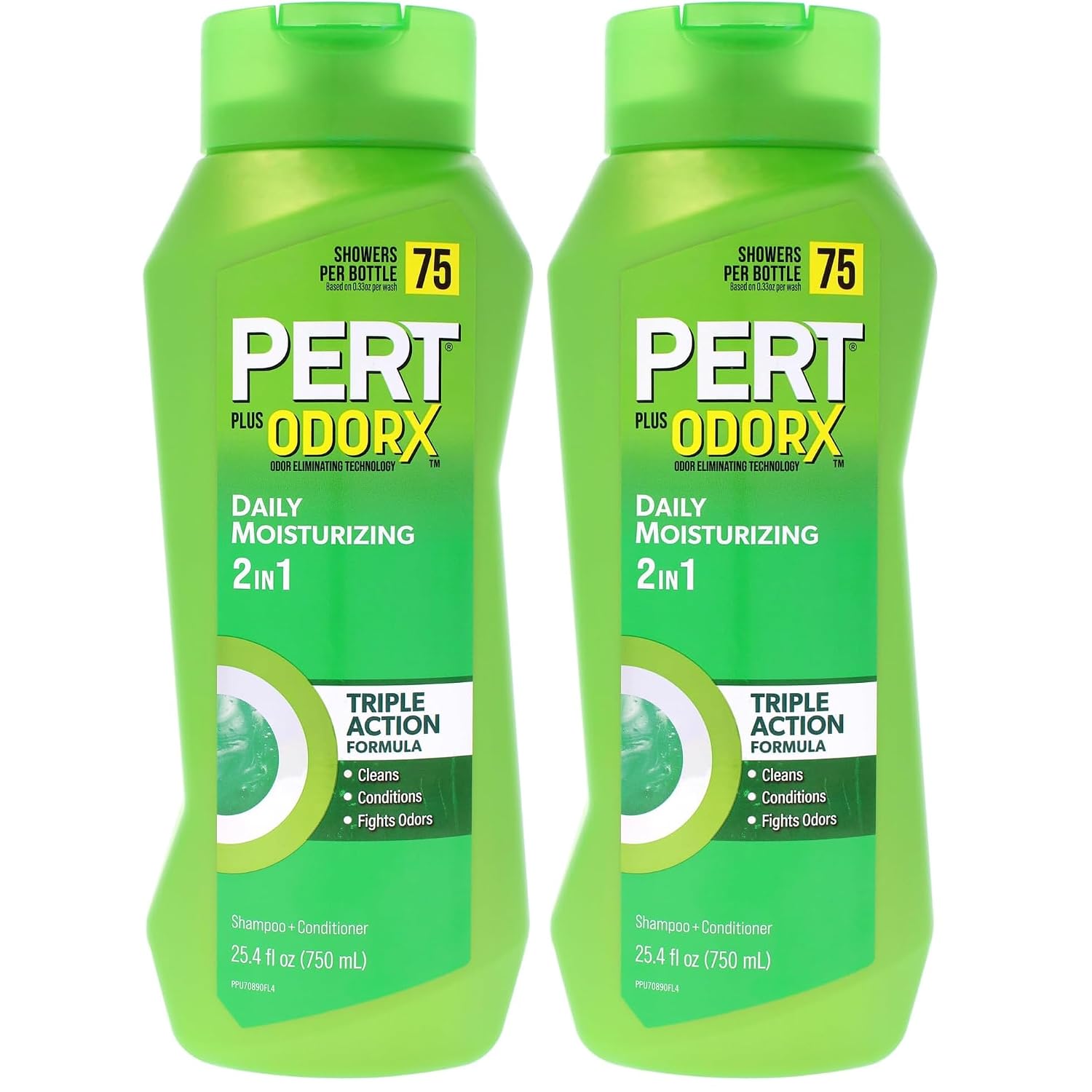 Pert Plus Shampoo & Conditioner, 25.4 Fl Oz | 2-In-1 Formula | Classic Clean | Pack Of 2