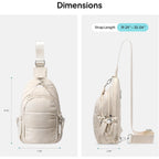 Sling Bag For Women, Anti-Theft Crossbody Bag With Rfid Blocking & Water Bottle Holder For Travel, Water-Resistant