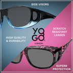 Fit Over Wrap Sunglasses Polarized Lens Wear Over Eyeglasses 100% Uv Protection For Men And Women