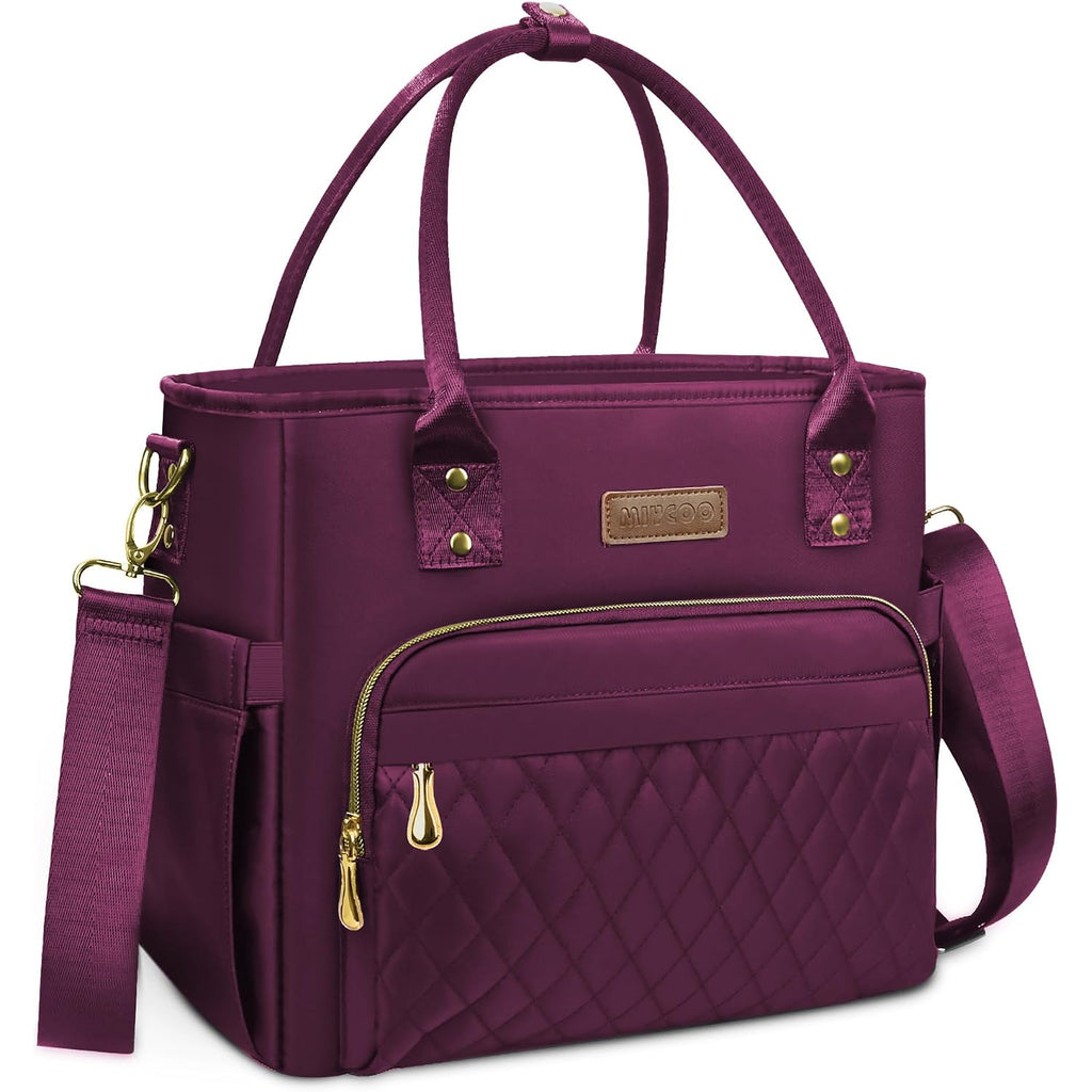 Miycoo Lunch Bag Lunch Box Women - Leakproof Insulated Lunch Cooler Bag For Women - Large Lunch Tote Bags Adults, Purple