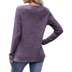 Womens Long Sleeve Shirt Tunics Tops for Spring Fall Lightweight Blouses Crew Neck Dressy Sweaters for 2026