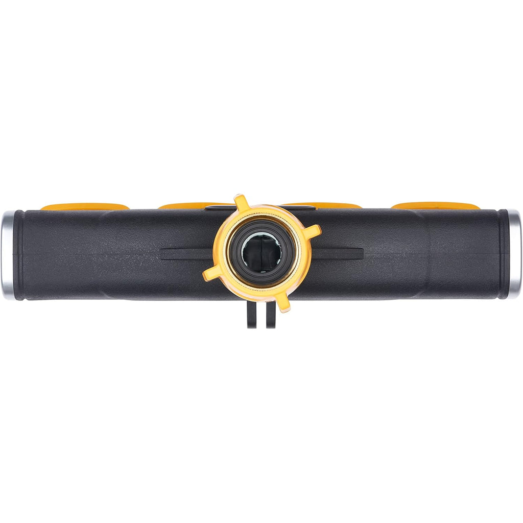 Melnor 65135Amz 4 Way Lever Flow Through Valve Connector Bundle, Yellow, Black