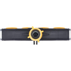 Melnor 65135Amz 4 Way Lever Flow Through Valve Connector Bundle, Yellow, Black