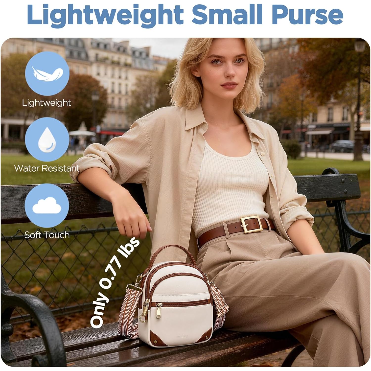 Anti Theft Crossbody Bags For Women Rfid Small Shoulder Bag For Travel, Mini Cross Body Purse With Removable Strap