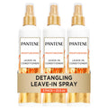 Pantene Conditioning Detangler Spray, Pro-V Repair & Protect, Nutrient Boost For Damaged Hair, Antioxidant Enriched, Leave-In Conditioner, Smooth & Shine, Sulfate-Free, 8.5 Fl Oz, 3 Pack