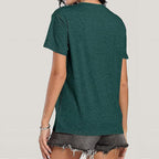 Women Mountain Shirts and So The Adventure Begins Tshirt Sunshine Moon Nature Pine Graphic Tees Heart Let's Go Find It Top Green