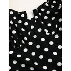 Milumia Women'S Polka Dots Frill Trim Cami Dress Elegant Ruched Bust Fishtail Maxi Dresses