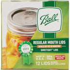 Ball Regular Mouth Mason Glass Jar Lids (24-Count), Silver