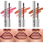 LANGMANNI 3 Colors Long-Lasting Peel Off Lip Liner Set, Waterproof & Smudge-Proof Matte Lip Liners Gift Makeup For Girls (#1+2+3)