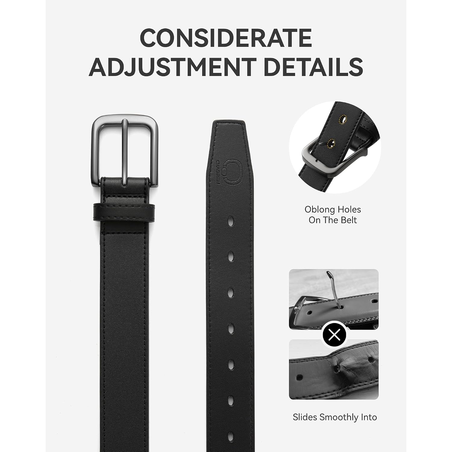 Chaoren Mens Belts Leather - 35Mm Genuine Leather Belt For Jeans - Men Gift For Casual Dress