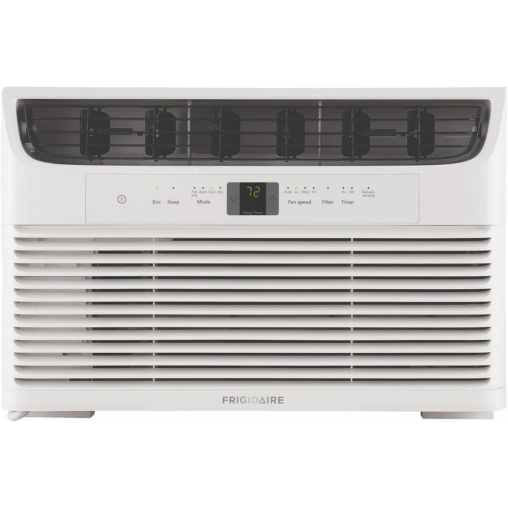 Frigidaire 8,000 Btu Window Air Conditioner With Remote Control, Cools Up To 350 Sq. Ft., Quiet Operation, Eco Mode, 3 Fan Speeds, Auto Restart, White