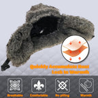 Unisex Winter Trapper Hat Cold Proof Keep Warm Hat with Ear Flaps for Hunting Skiing Trooper Winter Outdoor Activities