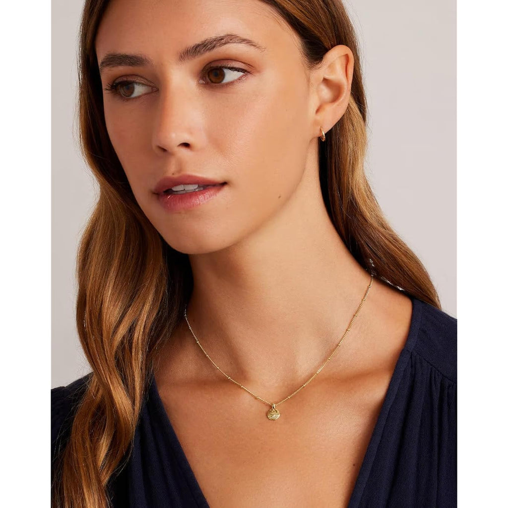 gorjana - Shorebreak Necklace 16 inch - 18k Gold Plated Brass - Ocean-Inspired Design- Versatile Layering Piece - Perfect for Daily style
