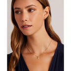 gorjana - Shorebreak Necklace 16 inch - 18k Gold Plated Brass - Ocean-Inspired Design- Versatile Layering Piece - Perfect for Daily style