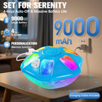 2026 Upgraded Pool Fountain,9000Mah Rechargeable Floating Pool Fountain With Light Show,Above Ground Pool Water Fountain Pump With Anchor,Large Swimming Pool Fountain For Inground Pool-1Pc,Blue