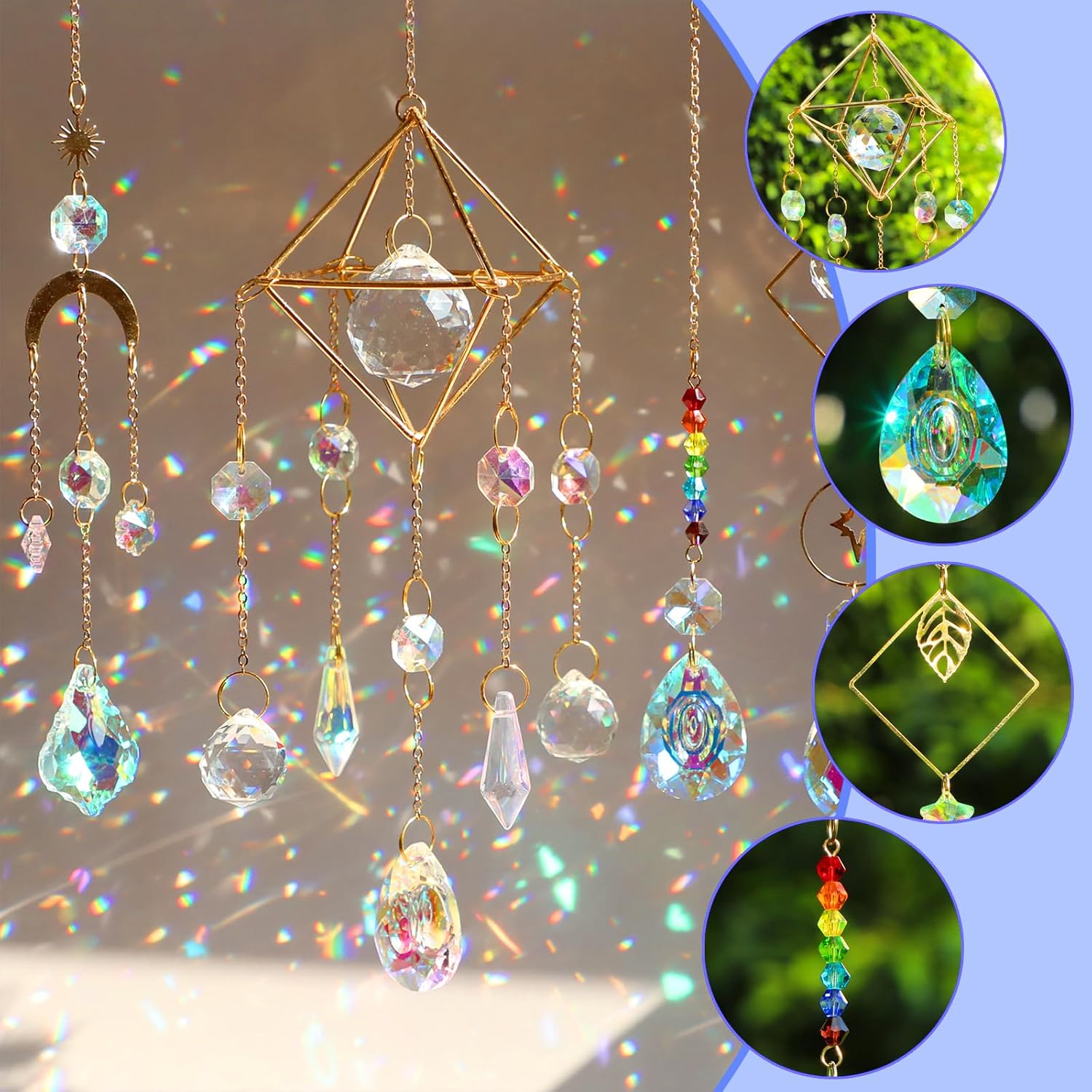 Diy Suncatchers, 400Pcs Sun Catchers Supplies Kit Art And Crafts For Adults