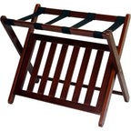 Casual Home Luggage Rack, Walnut, Solid Wood