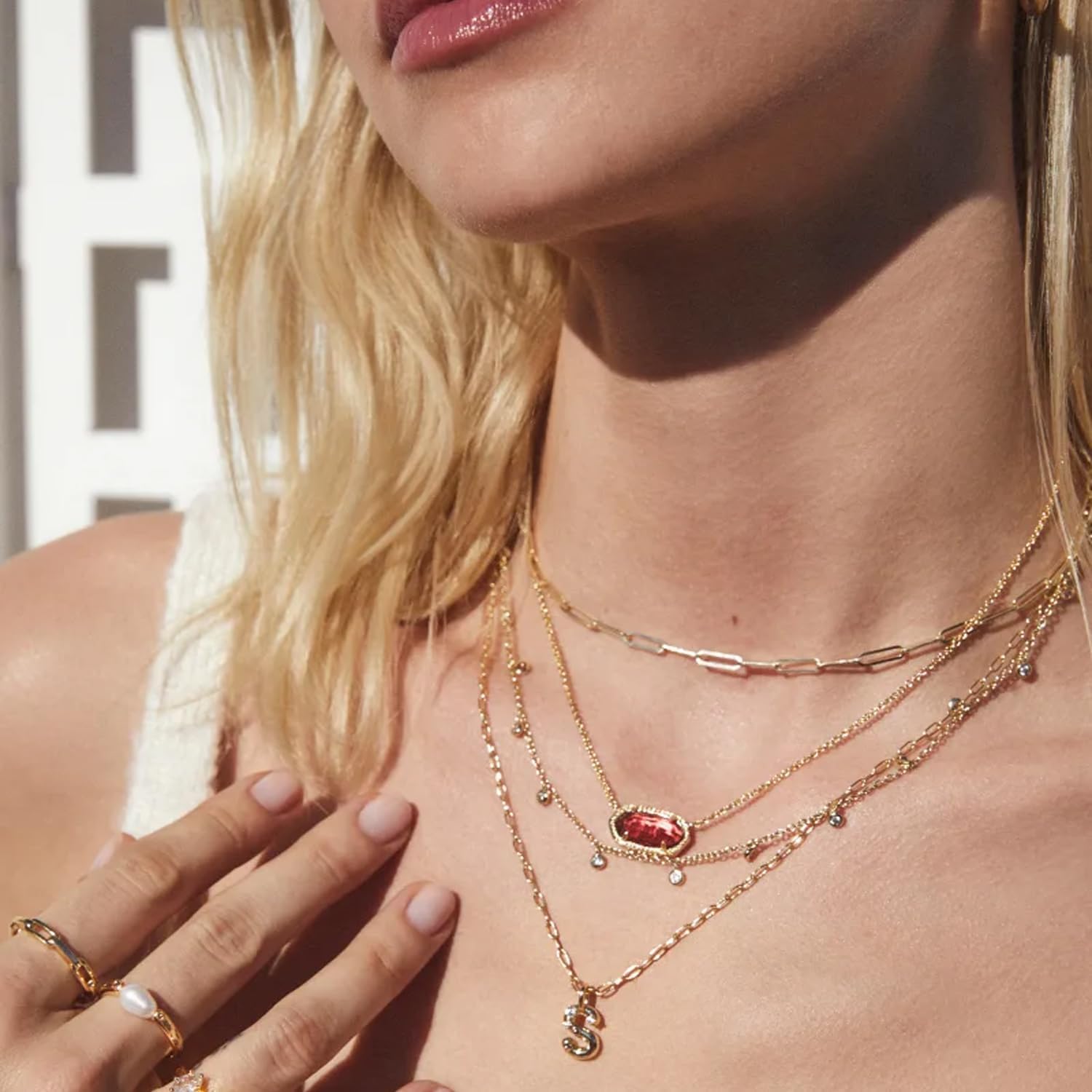 Kendra Scott Courtney Paperclip Necklace, Fashion Jewelry for Women