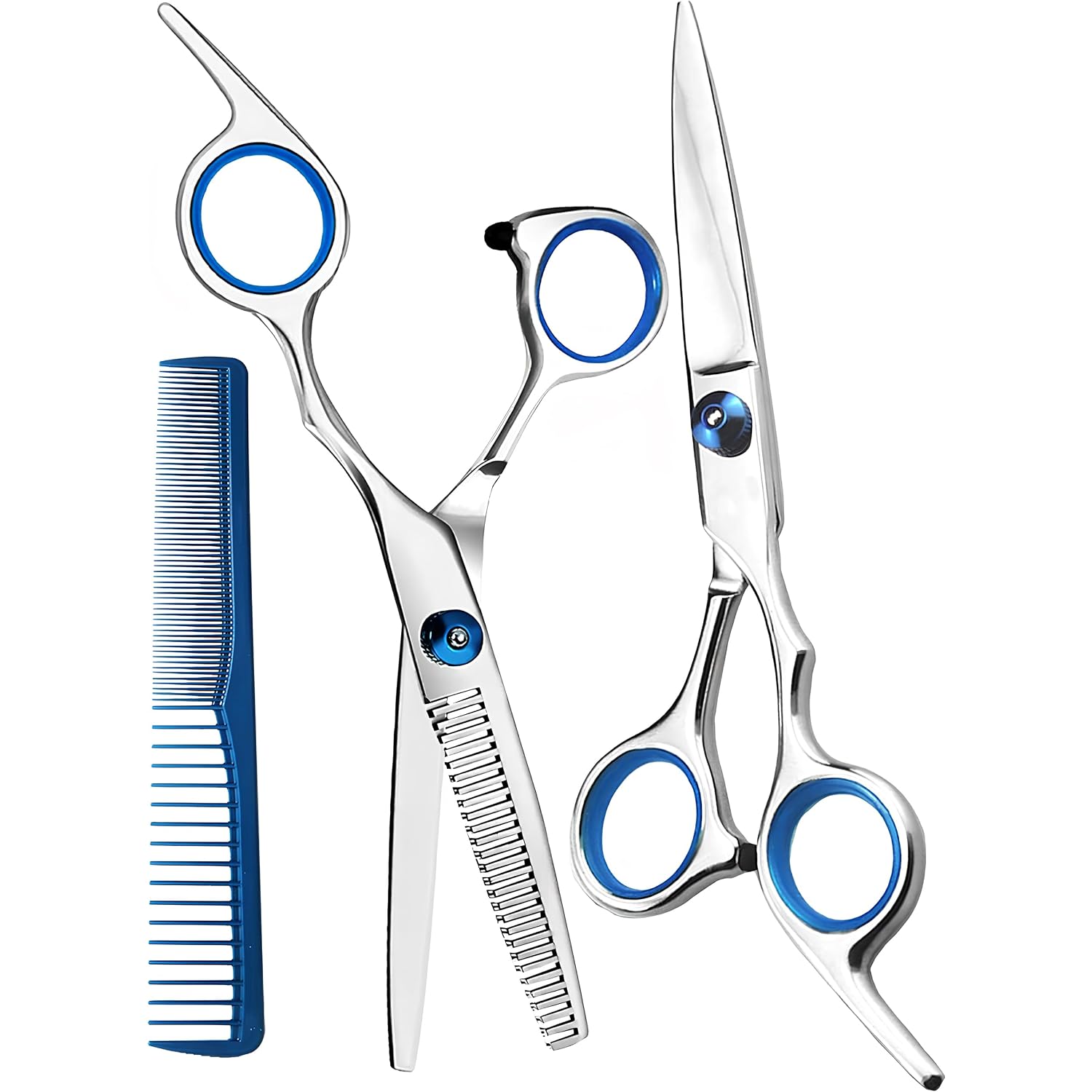 Meuut Hair Cutting Scissors Set 6.5 Inch - Hair Thinning Scissor & Hair Cutting Shears With Styling Comb, Texturizing And Precision Cutting Scissor For Salon & Home Use