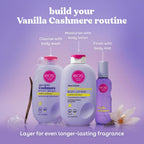 Eos Cashmere Body Mist, Vanilla Cashmere, Soft Musk, Cozy Caramel, Hair Mist, Body Spray For Women, Moisturizing, Hyaluronic Acid, Body Spray, Vegan, Cruelty-Free, 6 Fl Oz