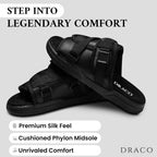 Draco Dracoslides Original Slides For Men And Women, Made From Silk With Adjustable Straps For Wide/Narrow Feet, Sandals With Arch Support & Slip Resistant, Men & Women Footwear