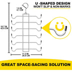 Metal Tank Top Hanger 2 Pack, Space Saving Bra Organizer With 24 Easy Access Hooks, 360° Swivel Closet Organizers And Storage, Apartment College Dorm Room Essentials, Small Space Organization Solution