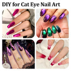 41Pcs Nail Magnet Tool Set, Strong Cat Eye Gel Nail Polish Kit Magnetic Wand, Heart Nails CatEye Magnets Sticks for Home DIY Salon Nail Design Tools Nail Art Accessories