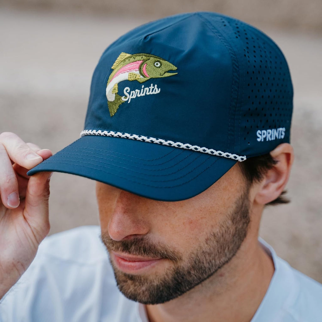 Sprints Semi-Structured EZ Rope Snapback | Lightweight, Quick Dry, Sport Hat, One Size, Unisex Streamline
