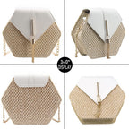 Women'S Crossbody Bag Cute Straw Shoulder Bag