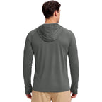 Boladeci Men'S Upf 50+ Sun Protection Hoodie Shirts Lightweight Long Sleeve Rash Guard Fishing Swim Shirts