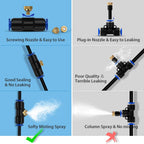 Lifeegrn Misting Cooling System, Outdoor Misting System For Patio, 40 Ft Misting Line+10 Mist Nozzles+3/4" Brass Adapter,Outdoor Mister System For Patio Garden Trampoline Greenhouse