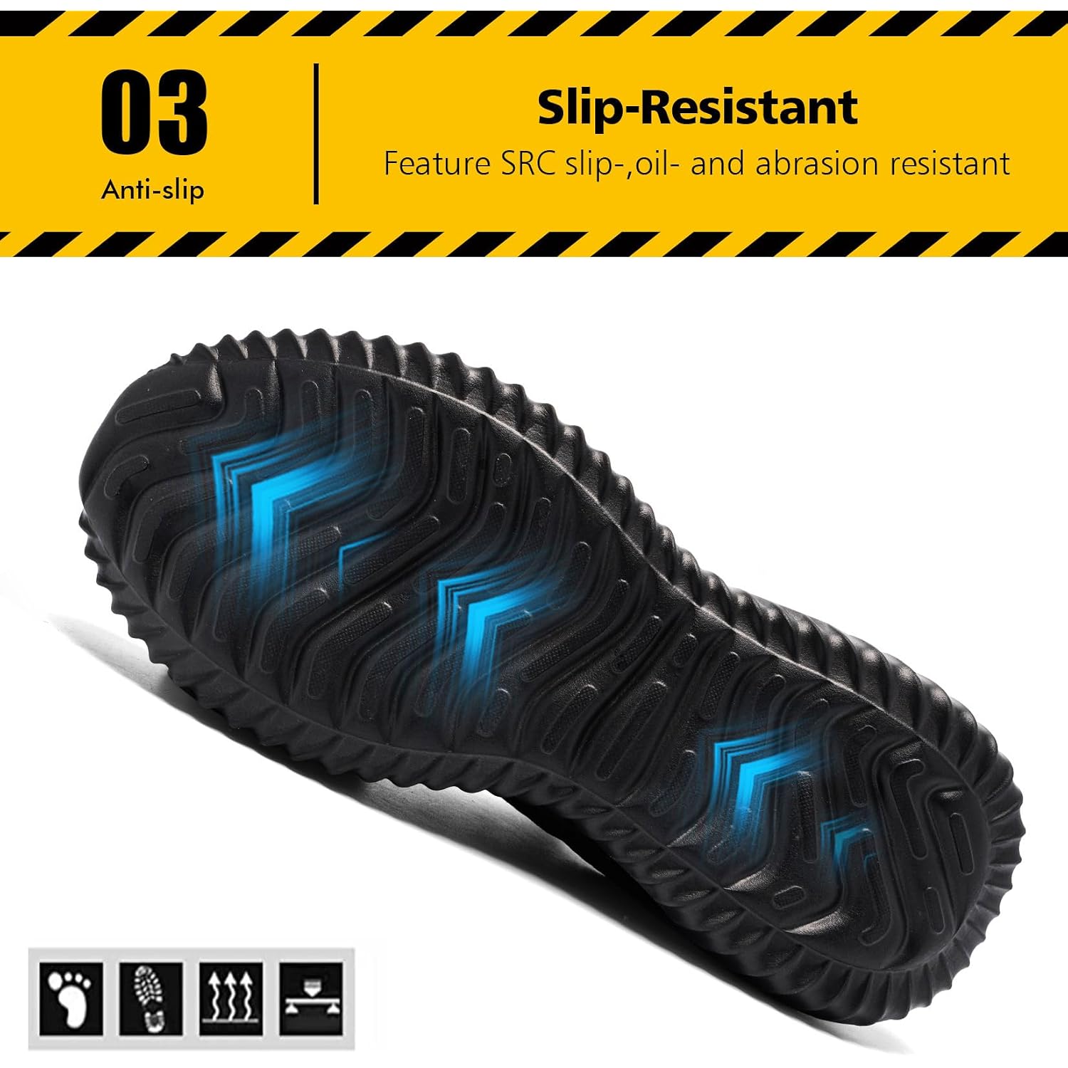 Tinefiy Steel Toe Shoes For Women Lightweight Comfortable Slip Resistant Safety Work Sneakers Cushion Puncture Proof Shoes Indestructible Shoe