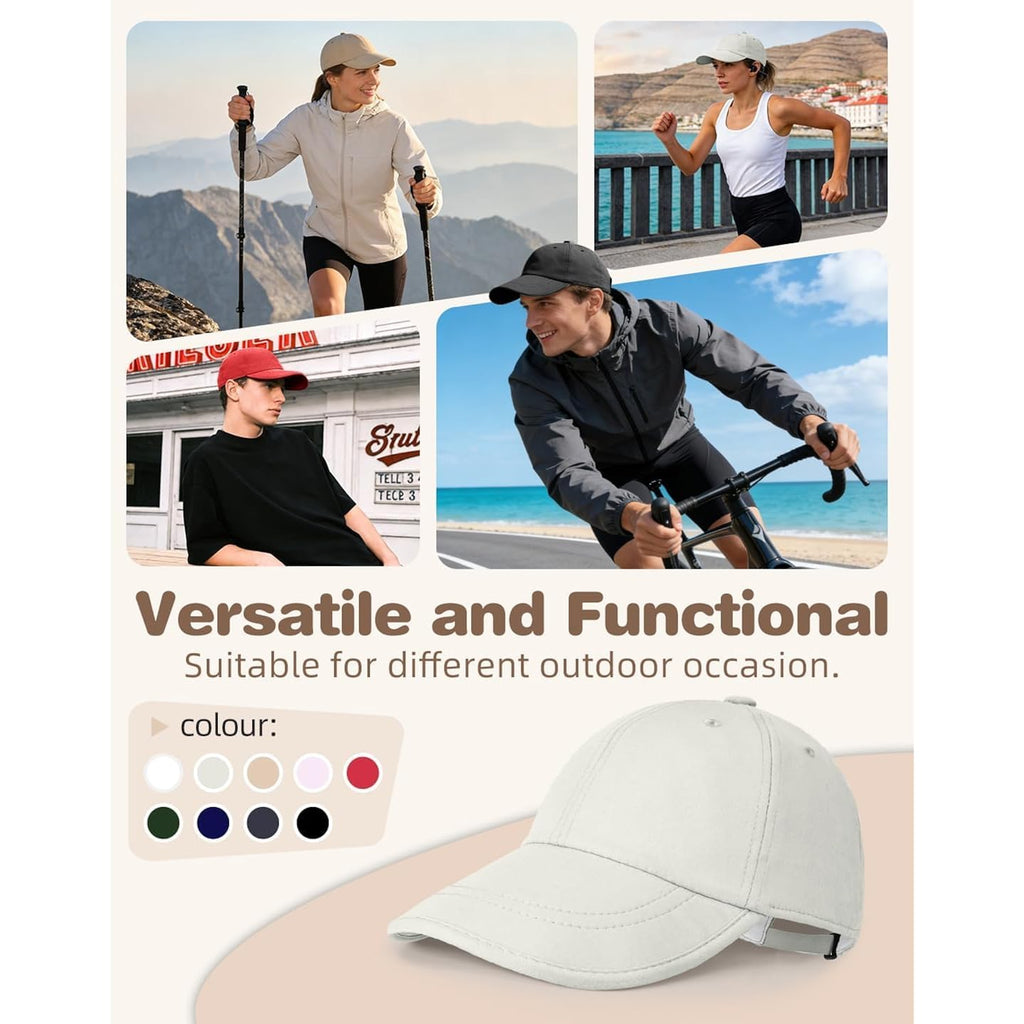 Men Women Baseball Cap, Classic Adjustable Plain Caps, Lightweight Unstructured Baseball Cap Soft Brim