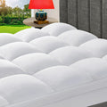 Queen Mattress Topper, Extra Thick Pillow Top Mattress Pad For Back Pain Relief, Cooling Bed Topper Mattress Cover With 8-21 Inch Deep Pocket