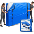 Ticonn Mattress Bags For Moving, Heavy Duty Queen Mattress Cover Storage Bag With Full-Around Handle And Adjustable Buckles (Blue, Queen)