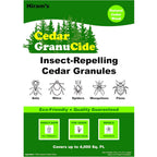 Granucide Cedar Granules | Cedar Chips For Home & Garden | Repels Ants, Aphids, Spiders, Mosquitos | Smells Great & Easy To Use | 1 Bag (8 Lbs)