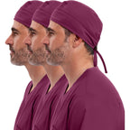 Cherokee Men And Women Scrub Cap With Adjustable Elastic Tie-Back Lightweight, Breathable No-Slip Unisex Surgical Cap - 2506