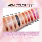 Hosaily Metallic Pink Frost Glitter Lipstick For Women, Long Lasting High Shine Diamond Creamy Nude Light Pink Lipstick Transfer Proof,Shimmer High Impact Full Coverage Non Stick Cup Lip Makeup#1