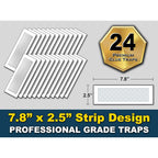 Maxguard Glue Trap Strips (24 Traps) Non-Toxic Extra Sticky Glue Board Pre-Baited With Fruity Scent Attractant Trap & Kill Insects, Bugs, Spiders, Crickets, Scorpions, Cockroaches, Centipedes, Mice
