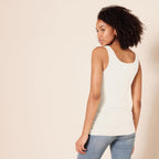 Amazon Essentials Women's Slim-Fit Scoop Neck Tank Top, Pack of 2, Beige/Dusted Pearl, Large