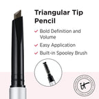 It Cosmetics Brow Power Eyebrow Pencil - Universal Shades, Long-Lasting, Budge-Proof, Easy To Apply, Mimics Real Hair, Nourishing Biotin, Pressure Responsive Application, Built-In Spoolie Brush