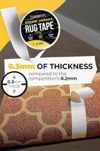 The Good Stuff Double Sided Carpet Tape [2"x10yd] - Heavy-Duty Rug Gripper Tape - Strong Non-Slip Rug Tape for carpet, hardwood floors, Vinyl, Area Rugs, Tiles, and Concrete - No Residue, Easy Removal