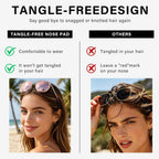 Tangle Free Polarized Aviator Sunglasses for Women UV Protection Sports Running Sun Glasses Unisex Shades Xh-1pcs-pink