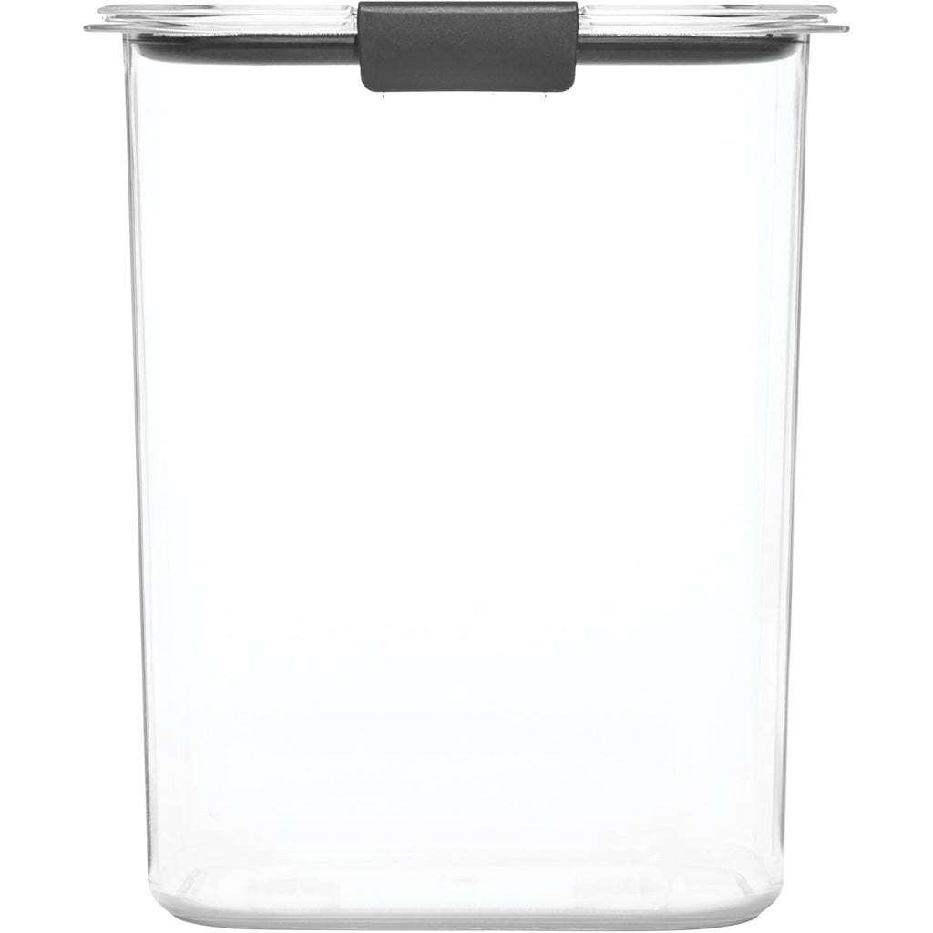 Rubbermaid Brilliance 16-Cup Airtight Food Storage Container with Lid Clear/Grey - optimal for pantry organization flour sugar and food storage